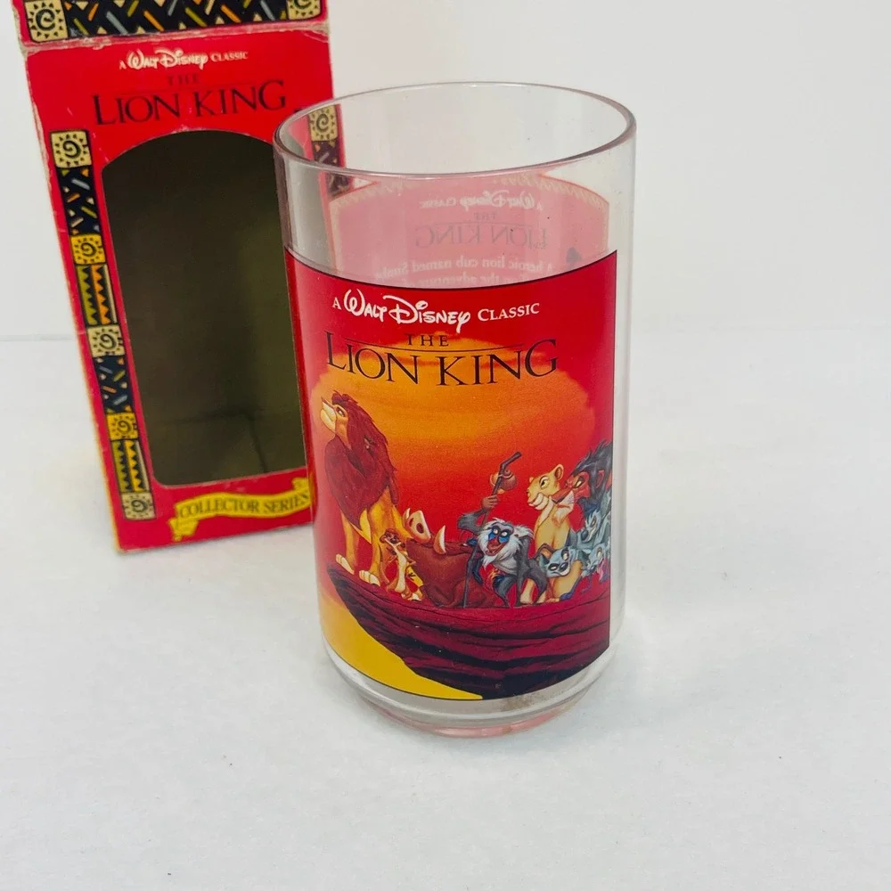 Vintage 1994 Disney Lion King Burger King Coca-Cola Collector Glass Series 3 Box
